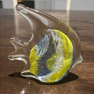 Vintage Murano Art Glass Fish Paperweight Figurine